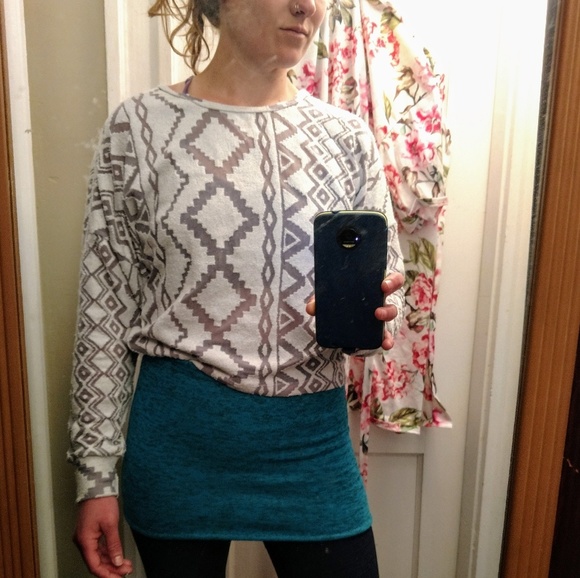 Boho Fleece Lined Mini Skirt🍃 - Picture 4 of 4